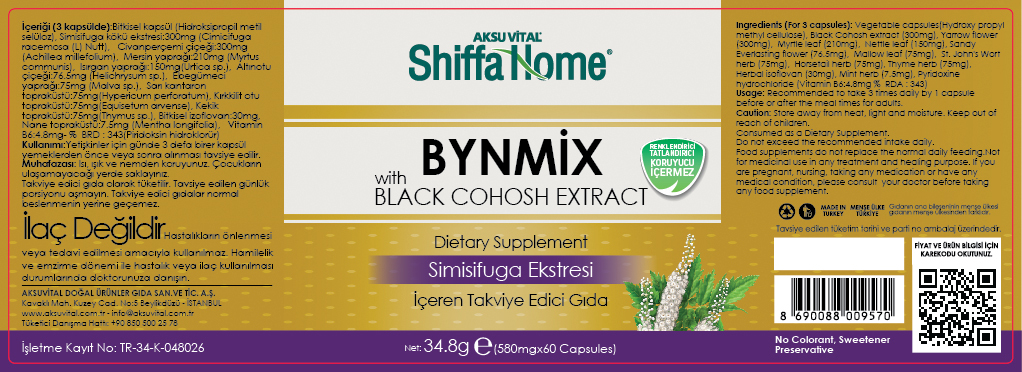 Bynmix Special Formula For Women Menstrual Period Regulation Capsule Containing Black Cohosh Extract