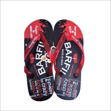 रबर स्टाइलिश प्रिंटेड चप्पल