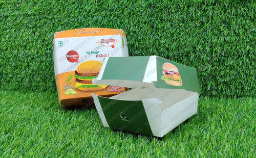 Paper Printed Burger Box