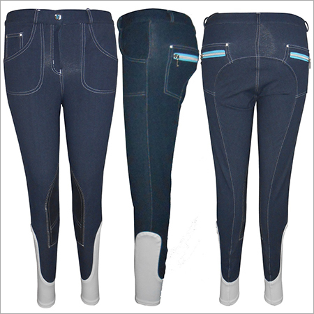 Denim Knee Patch Breeches