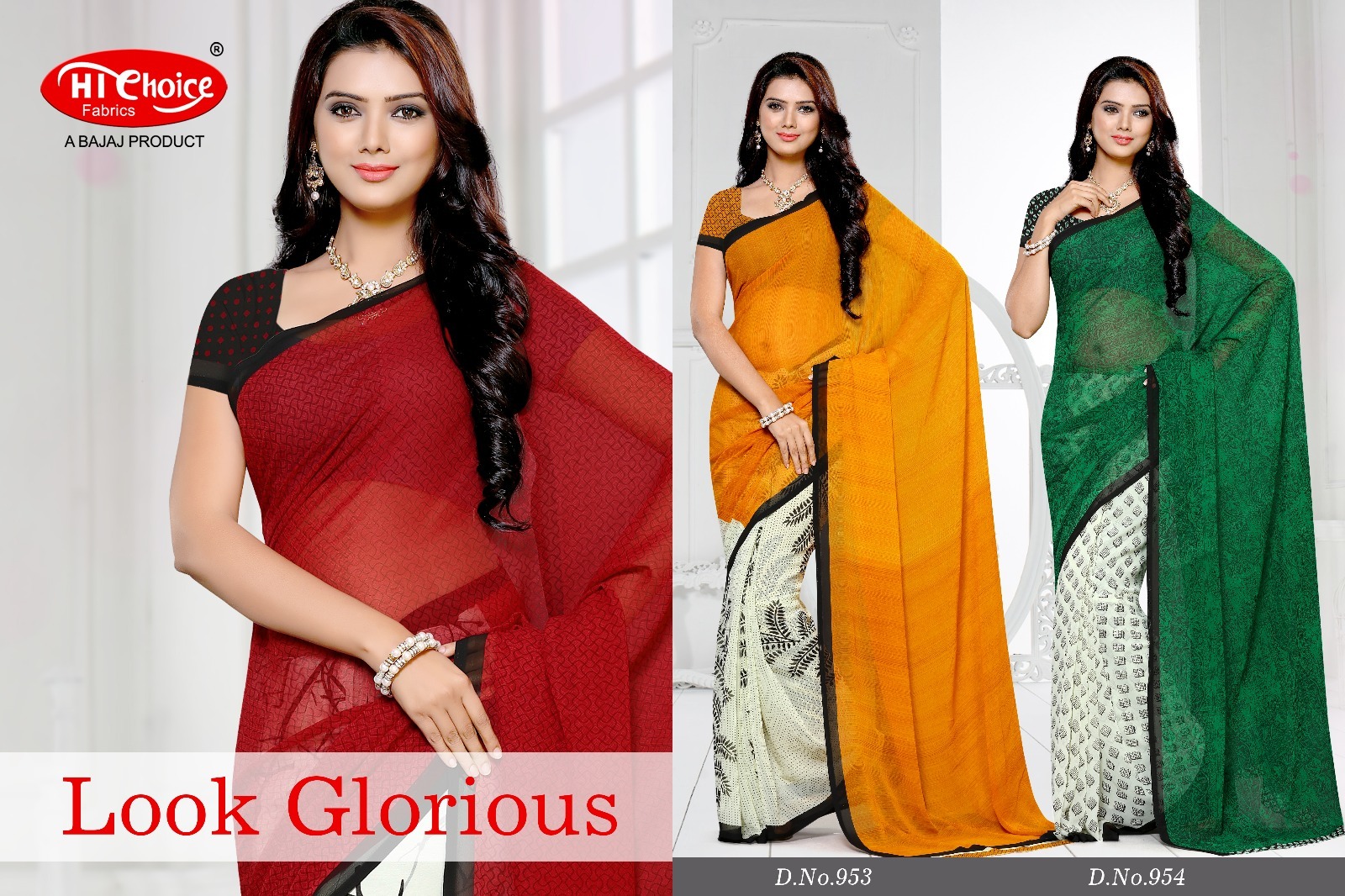 Chiffon Double Printed Saree