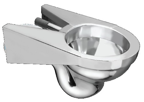 टिकाऊ स्टेनलेस स्टीलकप-ट्रैप वॉल हंग स्वेकप-309