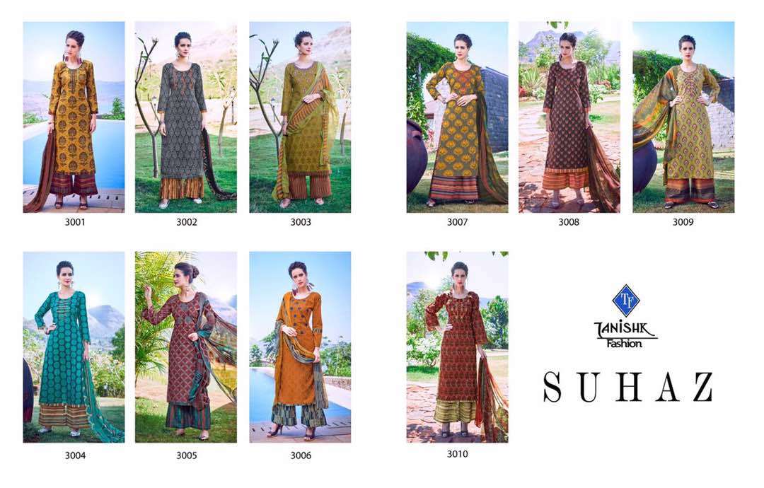 Suhaz Salwar Suit Set - Pure Lawn Cotton Top With Cross Stitch Embroidery, Nazneen Dupatta | Breathable, Anti-wrinkle, Quick Dry, Full Sleeve Design