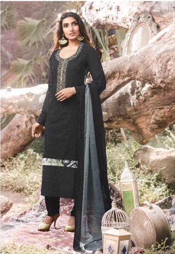 Embroidered Online Georgette Suits