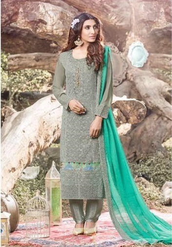 Embroidered Online Georgette Suits