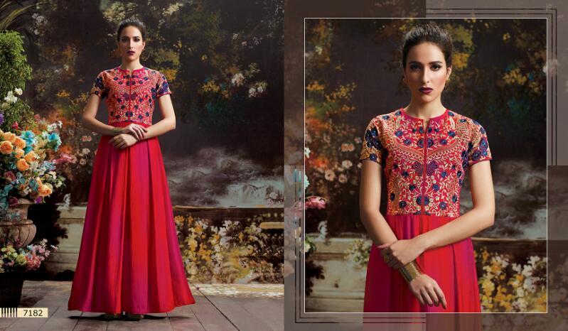 Ladies Salwar Suits - Faux Georgette & Dull Santoon Fabric, Trendy Ethnic Design With Embroidered Pattern, Anti-wrinkle, Breathable, Full Sleeves, Custom Size Options