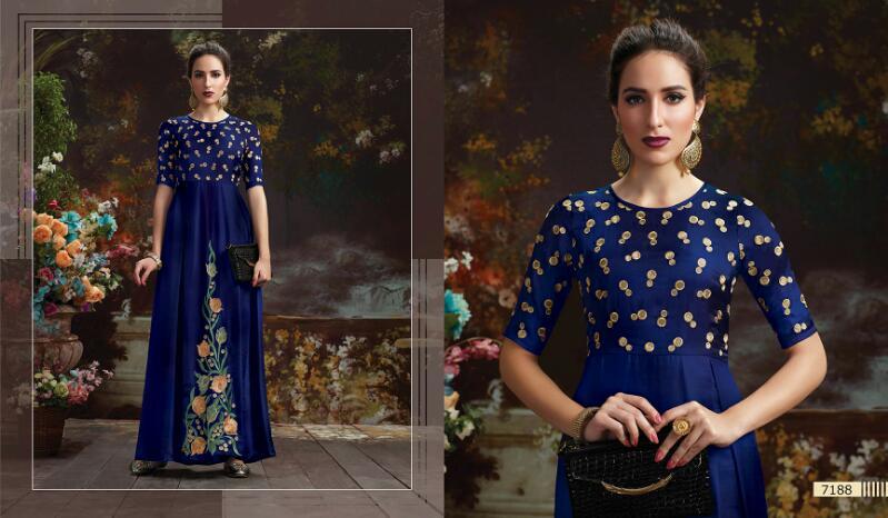 Ladies Salwar Suits - Faux Georgette & Dull Santoon Fabric, Trendy Ethnic Design With Embroidered Pattern, Anti-wrinkle, Breathable, Full Sleeves, Custom Size Options