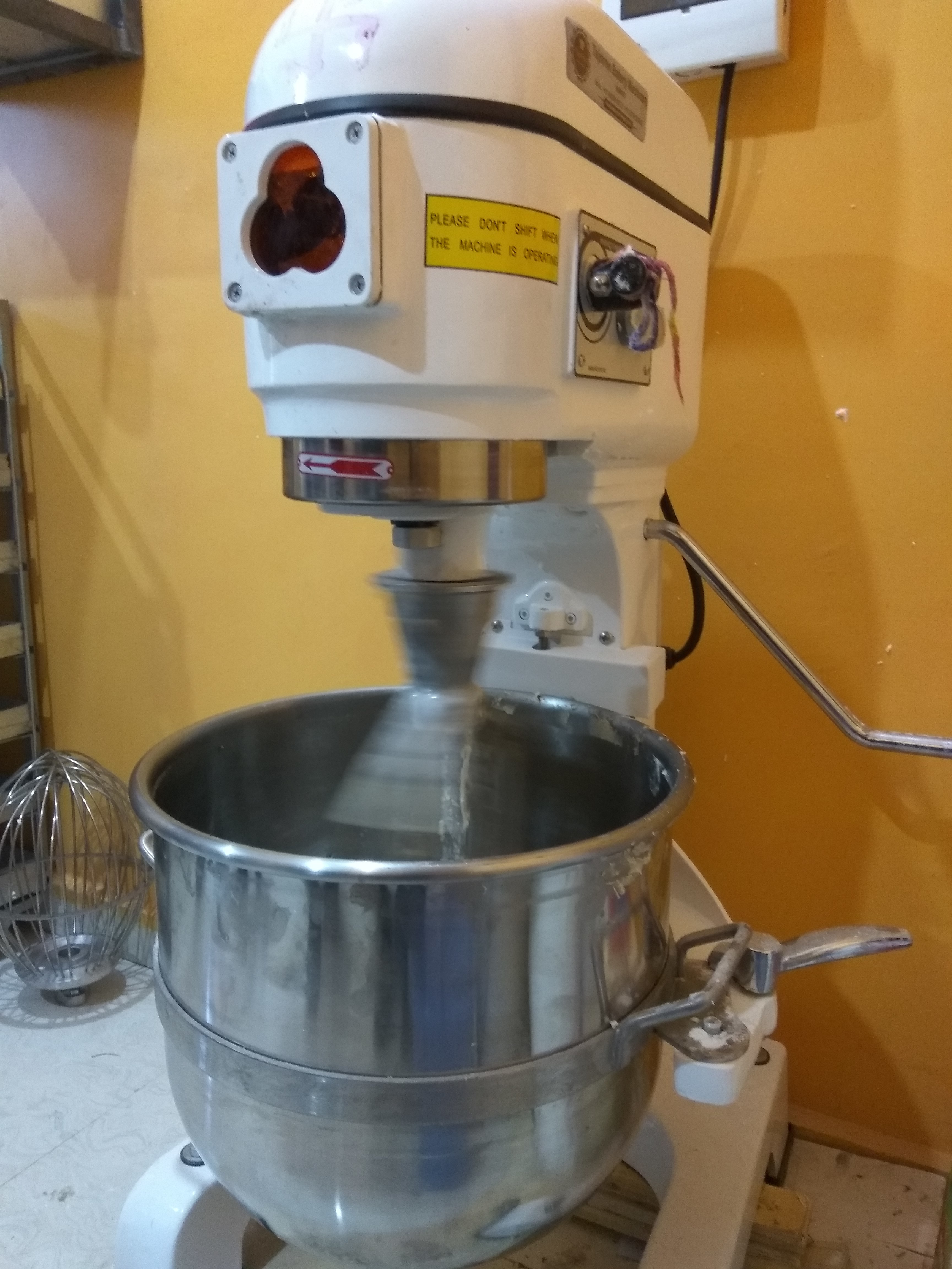 Planetary Mixer - Stainless Steel, 69x70x109 Cm, 40 Ltrs Capacity, 1.2 Kw Motor, 440v-50hz-3ph | Durable Build, Efficient Mixing, Less Power Use