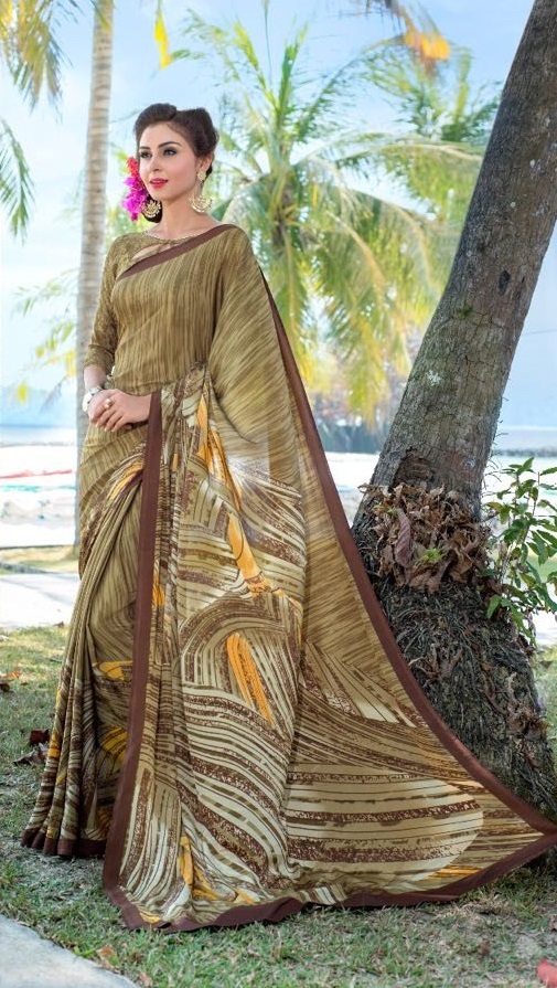 Crepe Sarees Designer