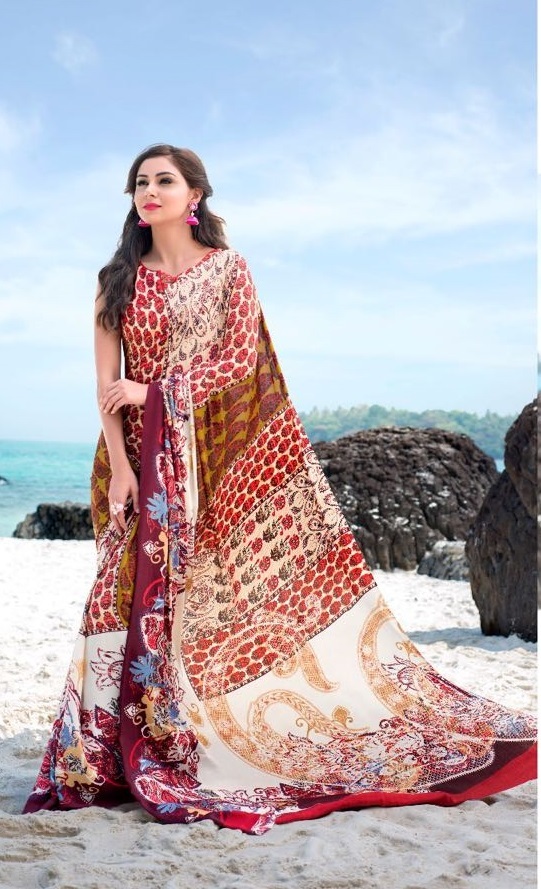 Crepe Sarees Designer