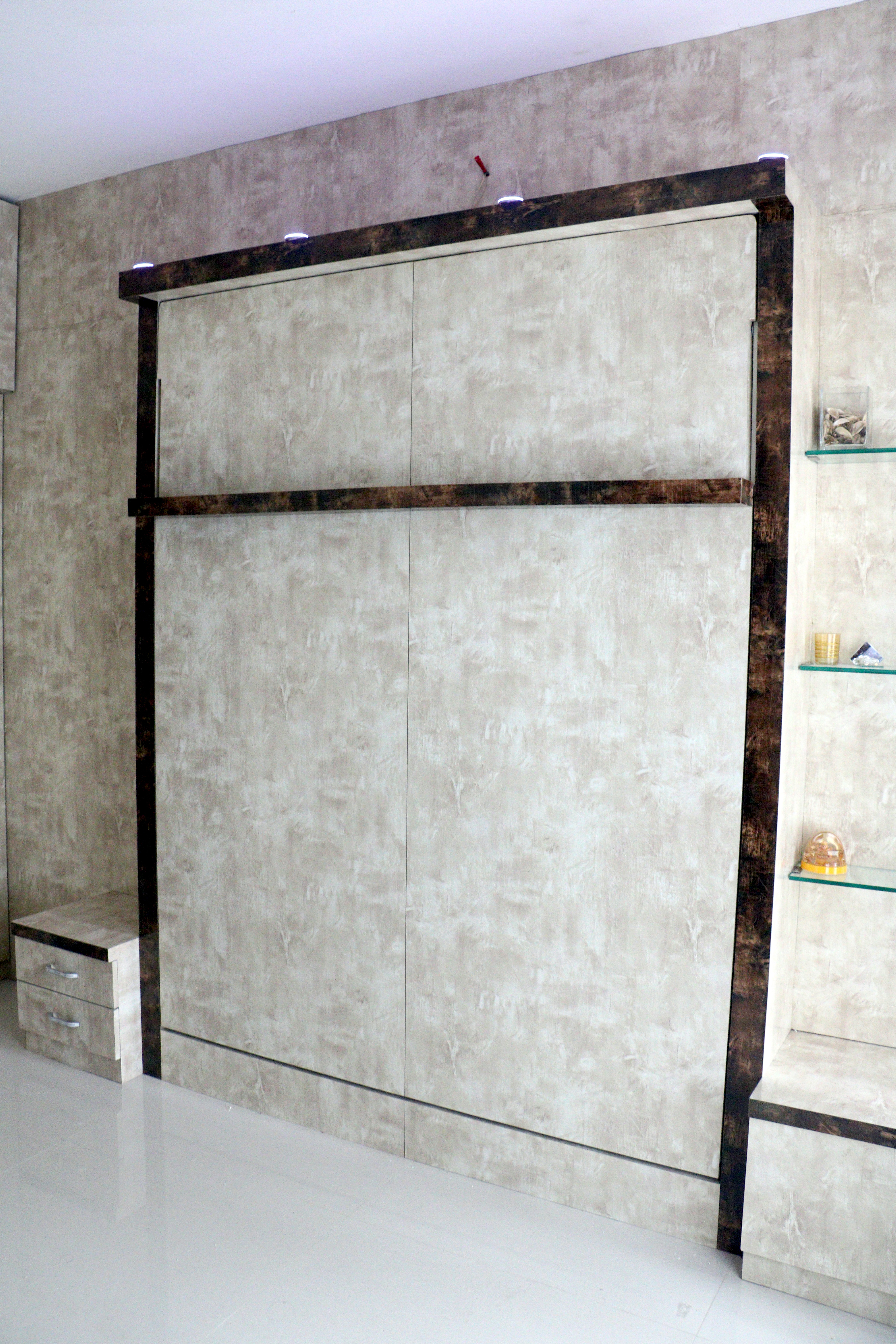 Folding Wall Bed Mechanism With Framing - Finish: Powder Coated