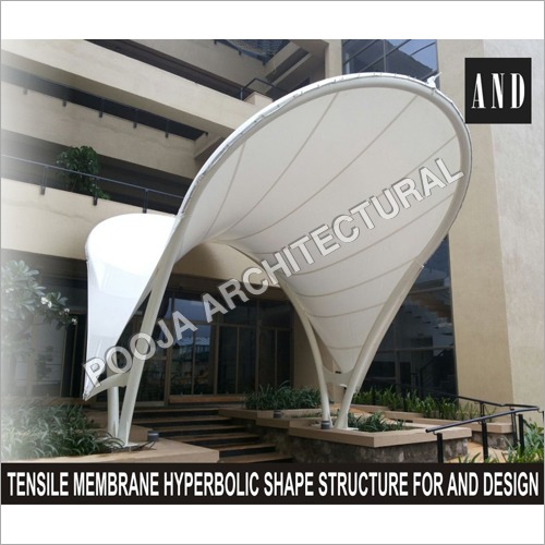 हाइपरबोलिक टेन्साइल मेम्ब्रेन प्रवेश कैनोपी।