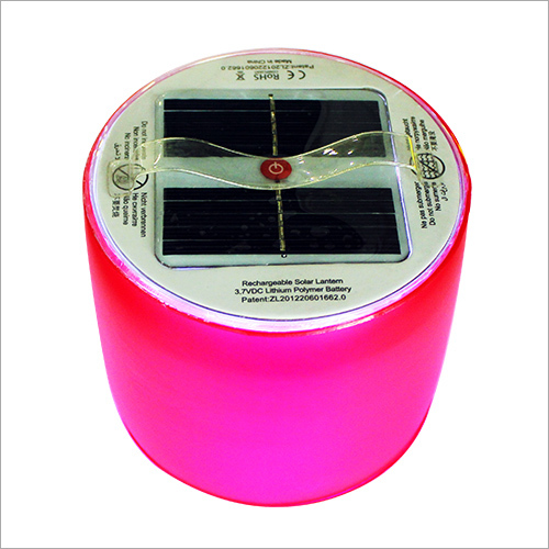 सौर गुलाबी लालटेन