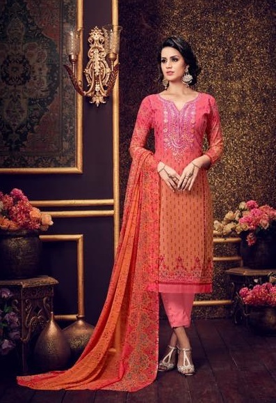 Embroidered Summer Wear Cotton Suits