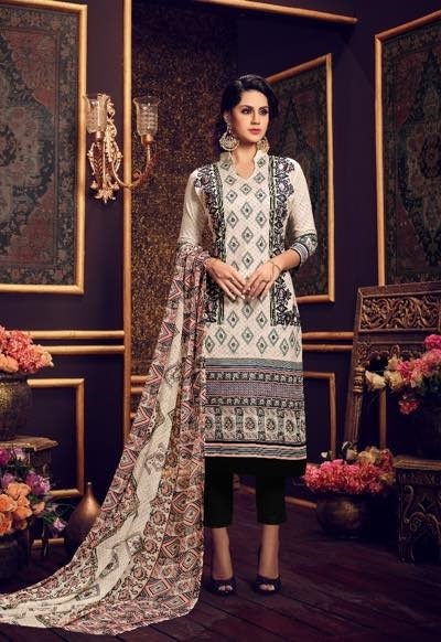 Embroidered Summer Wear Cotton Suits