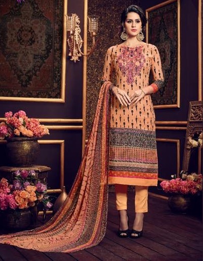 Embroidered Summer Wear Cotton Suits