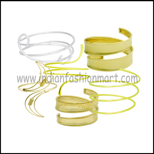 Brass Armlets - Elegant Upper Arm Ornaments with Bohemian Style , Ideal for Gifts and Party Occasions