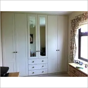 PVC Wardrobe - 4 Doors, 3 Drawers | Roomy, Durable, Scratch-Resistant, Easy to Clean, Variable Sizes, White Finish
