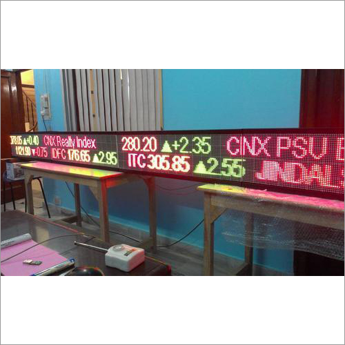 Led Ticker Display Application: Advertisements