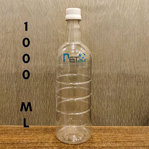 Organic Juice Bottle - PET Material, 500-1000 ML Size, Transparent Color | Rigid Design, Lightweight, Leak-Proof With Label Space