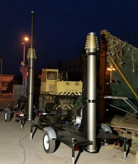 18m Mobile Mast Tower System Dimension(l*w*h): 5x1.8x1.6 Meter (M)