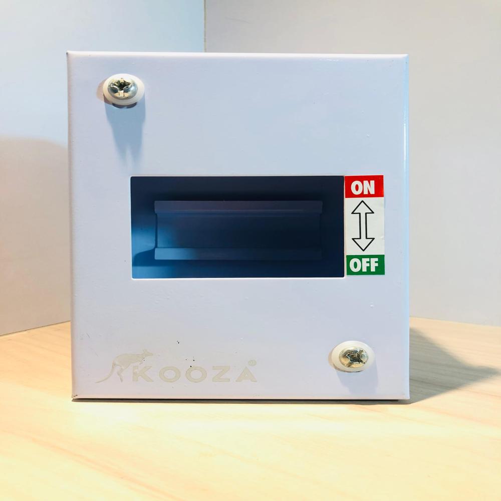 MCB Enclosure Box - Stainless Steel Material, White Color, Painted Finish | Scratch Resistant, Impact Proof, Excellent Electrical Insulation