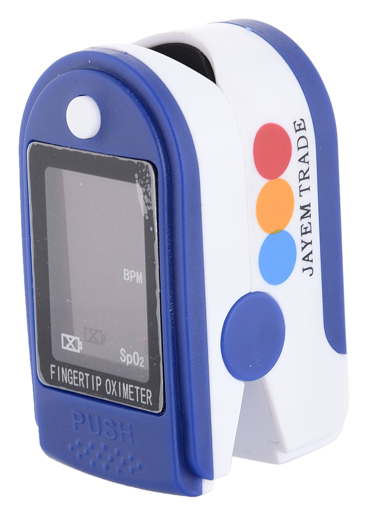 Pulse Oxymeter - 60x35x30 Mm , Blue Led Display, 20+ Hours Battery Life, Lightweight, Visual Alarm, Easy To Use, Low Perfusion Limit 0.3%