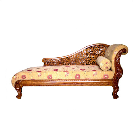 Hand Carved Wooden Couch Divan