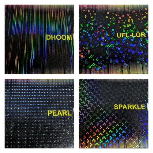 Holographic Thermal Lamination Film - 27 Micron, 310-1280mm Width, 200-3000m Length | Holographic Design, Glue-Less, Custom Patterns Available