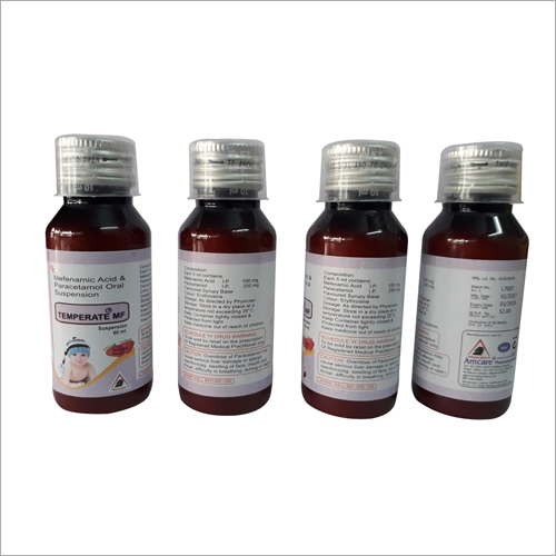 पेरासिटामोल 250 मिलीग्राम + मेफानेमिक एसिड 100 मिलीग्राम सिरप