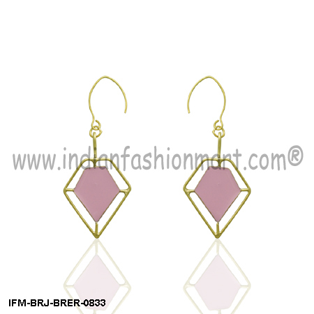 रेनसेंट चार्म - ब्रास इयररिंग साइज़: ईयररिंग की ऊंचाई- 4.8 Cm