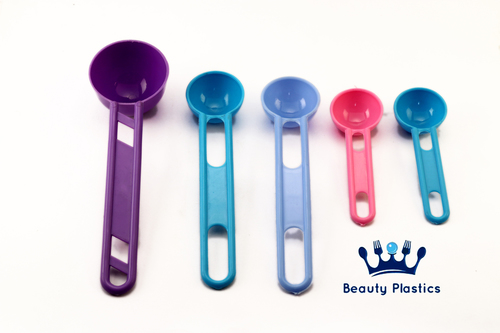 Measuring Spoons - Plastic Material , Versatile Sizes & Colorful Designs for Spices and Herbs