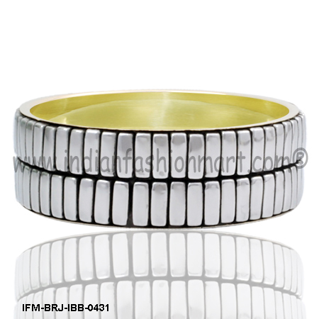 Wazzala  Bricks  - Brass Bangle Gender: Women