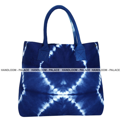 जैसा कि चित्र में दिखाया गया है शिबोरी हैंडमेड बैग