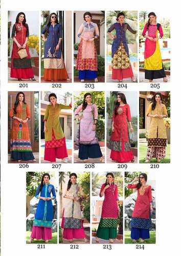 Ladies Kurti - Rayon, Customized & Plus Size Options | Long Sleeve, Embroidered, Traditional Style For All Seasons