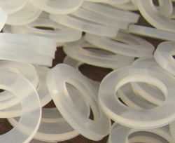 Silicone Washers - Customizable Dimensions and Hardness | Natural Rubber, Flexible Thickness, Precision Tolerance