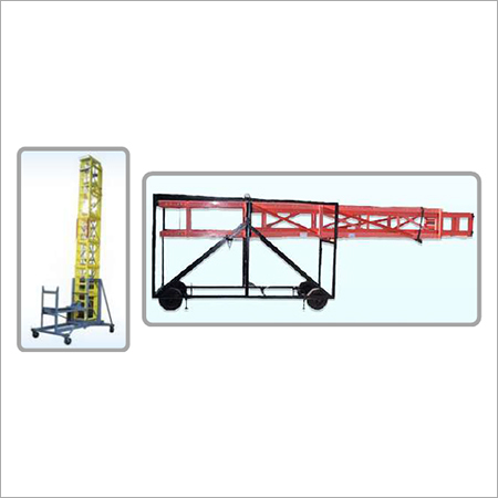 Compact Design And Easy To Install Fiberglass Mobile Telescopic Tilting Ladder