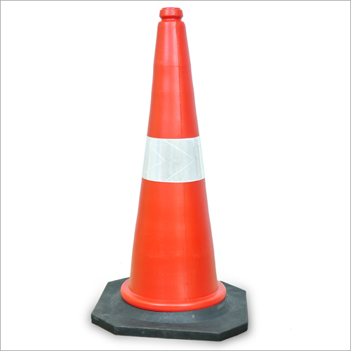 Traffic Cones 601 B - Pvc, 750 Mm, Orange, Octagonal Base | High Visibility, Reflective, Durable Design, Easy Setup, Cost Effective