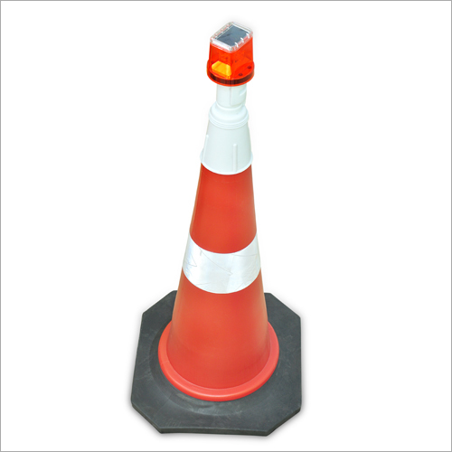 Traffic Cones 601 B - Pvc, 750 Mm, Orange, Octagonal Base | High Visibility, Reflective, Durable Design, Easy Setup, Cost Effective