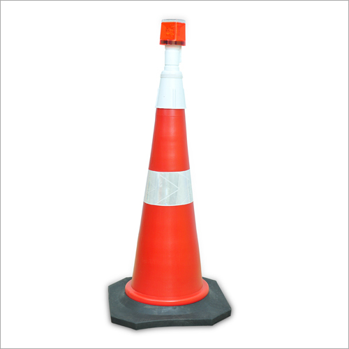 Traffic Cones 601 B - Pvc, 750 Mm, Orange, Octagonal Base | High Visibility, Reflective, Durable Design, Easy Setup, Cost Effective