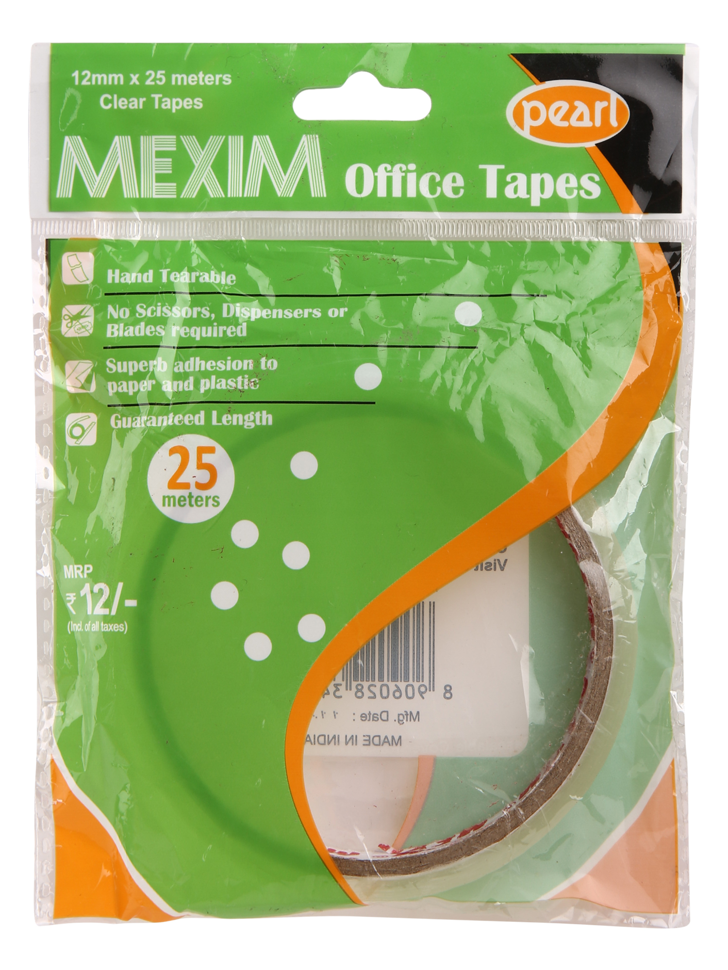 Easy Tear Tapes - Bopp Material, 12mm To 48mm Width, Clear Color | Hand Tearable, Single Sided, Pressure Sensitive Adhesive, 5 To 100 Meter Length