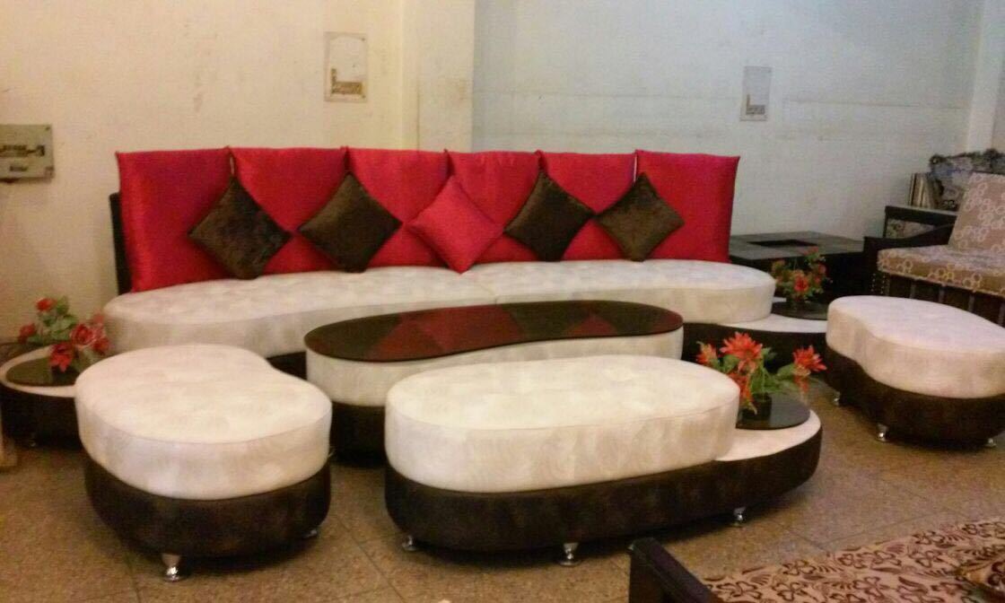 Sofa - Foam 032 Density, 7 Seater Dimensions 914.4x762 Mm | Eco-friendly Velvet, Handmade Artwork, Durable Design, 5-year Warranty