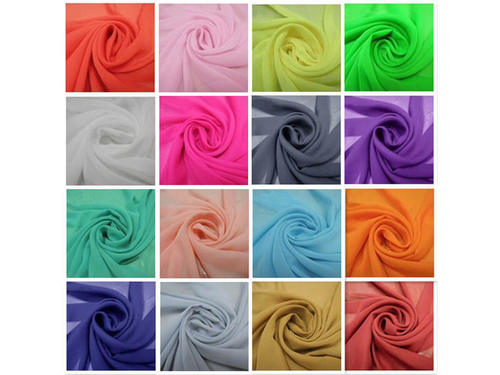 मल्टीकलर जॉर्जेट फ़ैब्रिक