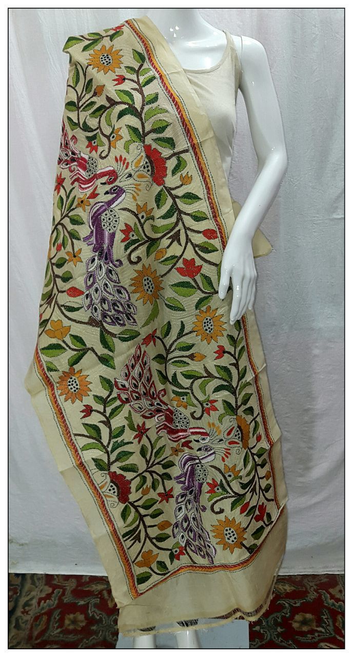 Kantha Stitch Stole