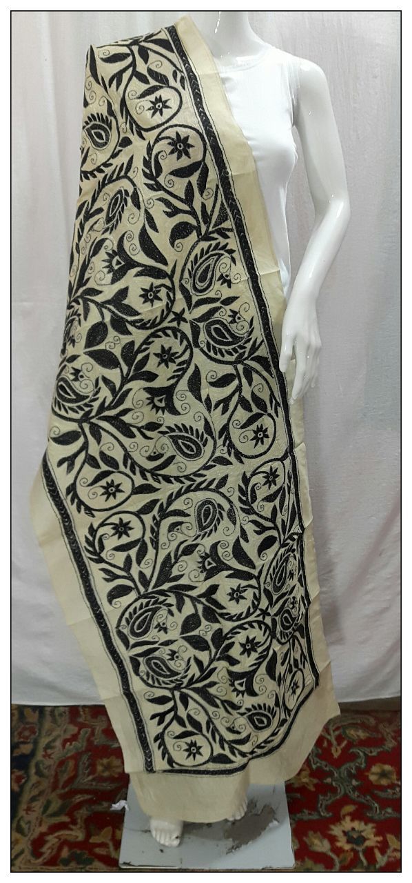 Kantha Stitch Stole