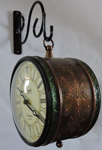 Brown Color Antique Station Clock