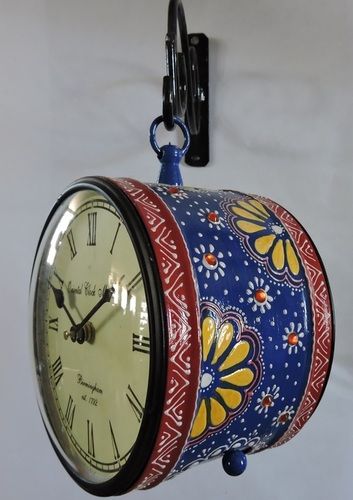 Multi Hand Painted Station Clock