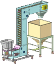 Bucket Conveyor - Mild Steel & Stainless Steel, 120-440 Volt | Automatic, Electric Drive, Durable Design, 1-Year Warranty