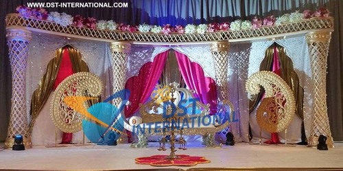 एशियन वेडिंग रॉयल पैस्ले स्टेज