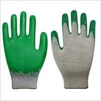 प्रीमियम लेटेक्स पाम कोटेड दस्ताने-हरा